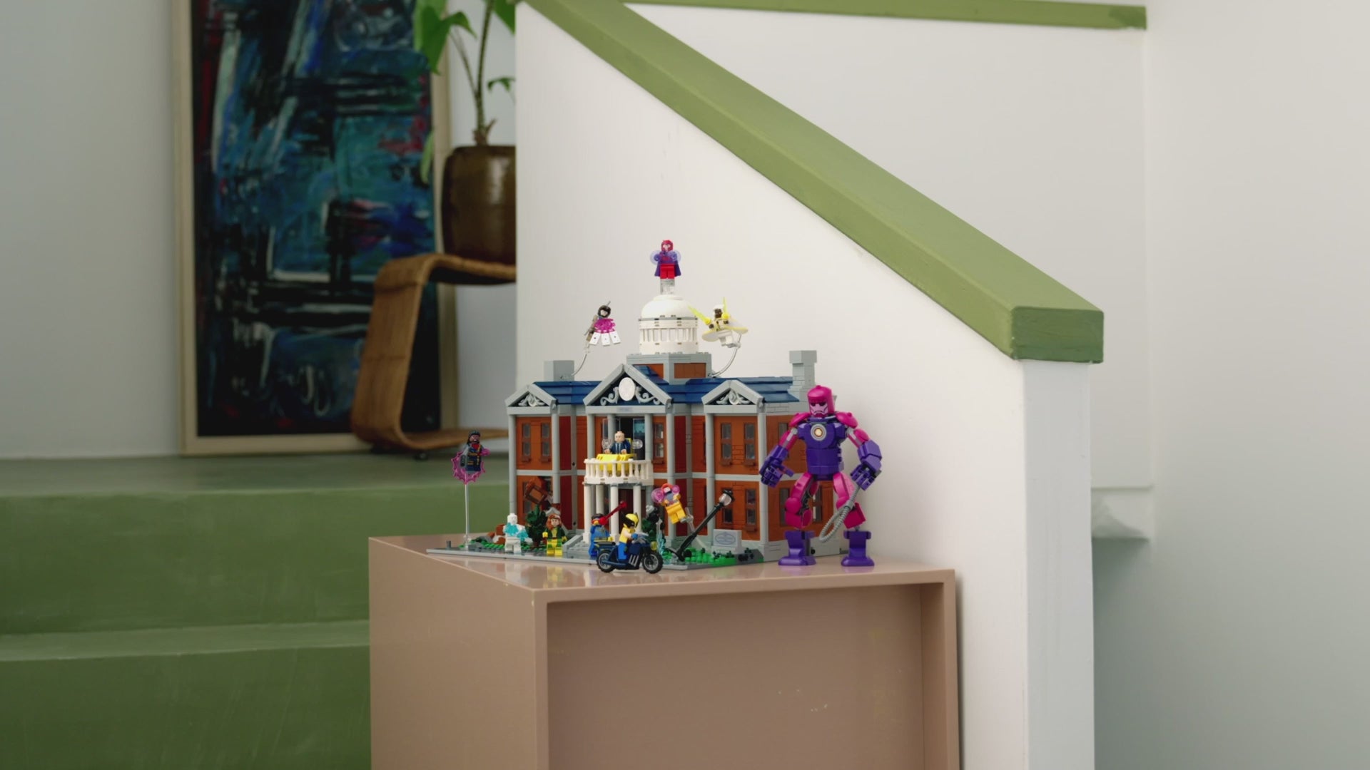 LEGO set 11371 – X-Men: de X-Mansion –  uit de Lego Marvel collectie, te huur in West- en Oost-Vlaanderen bij Brickset for You