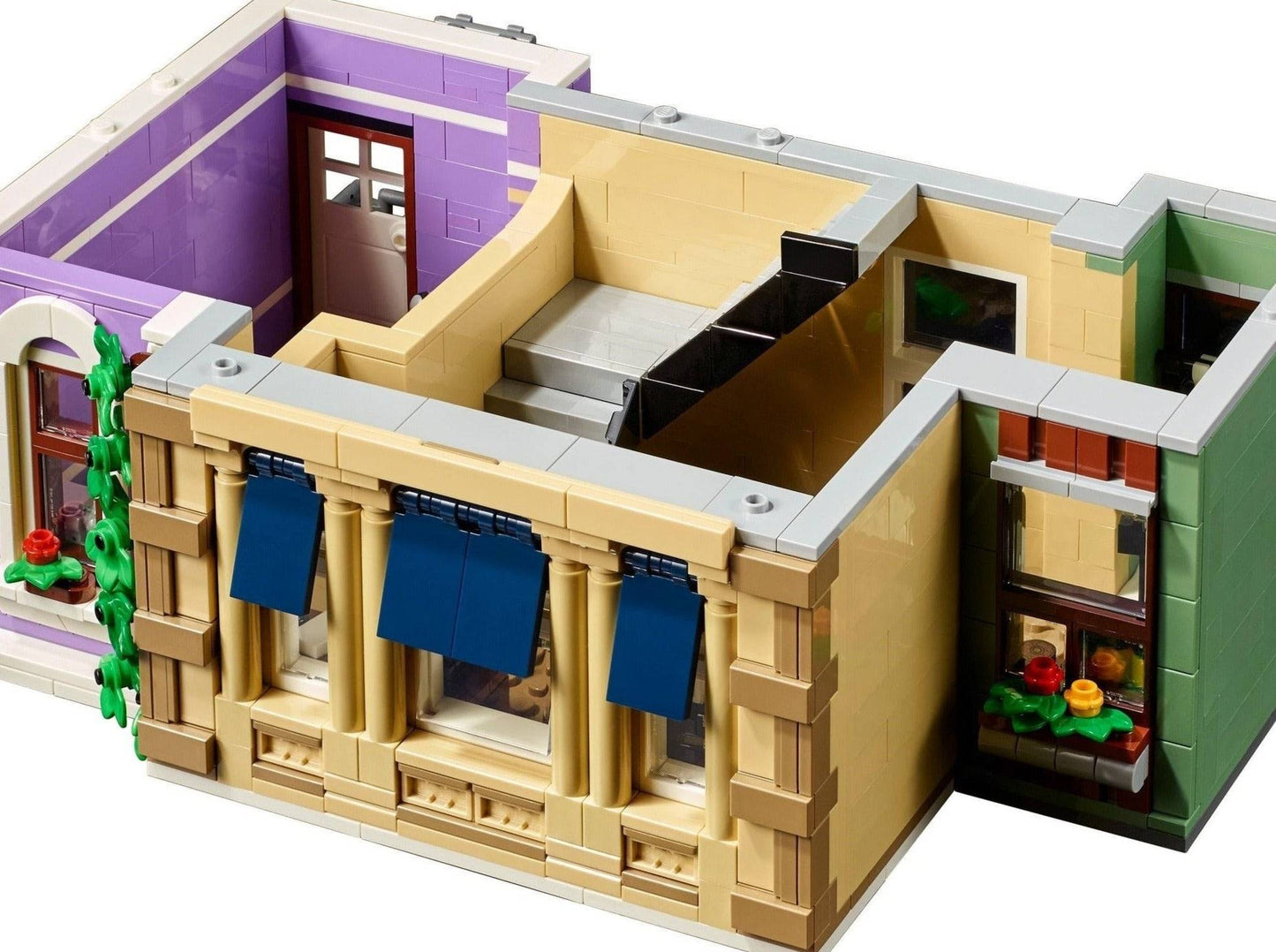 LEGO set 10278 – Politiebureau uit de Lego Creator Expert collectie, te huur in West- en Oost-Vlaanderen bij Brickset for You