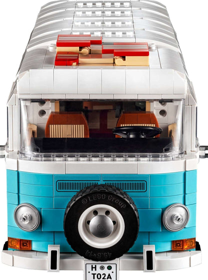 LEGO set 10279 – Volkswagen T2 Kampeerbus uit de Lego Creator Expert collectie, te huur in West- en Oost-Vlaanderen bij Brickset for You