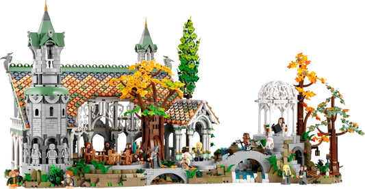 LEGO set 10316 – The Lord of the Rings : Rivendell uit de Lego Lords of the rings collectie, te huur in West- en Oost-Vlaanderen bij Brickset for You