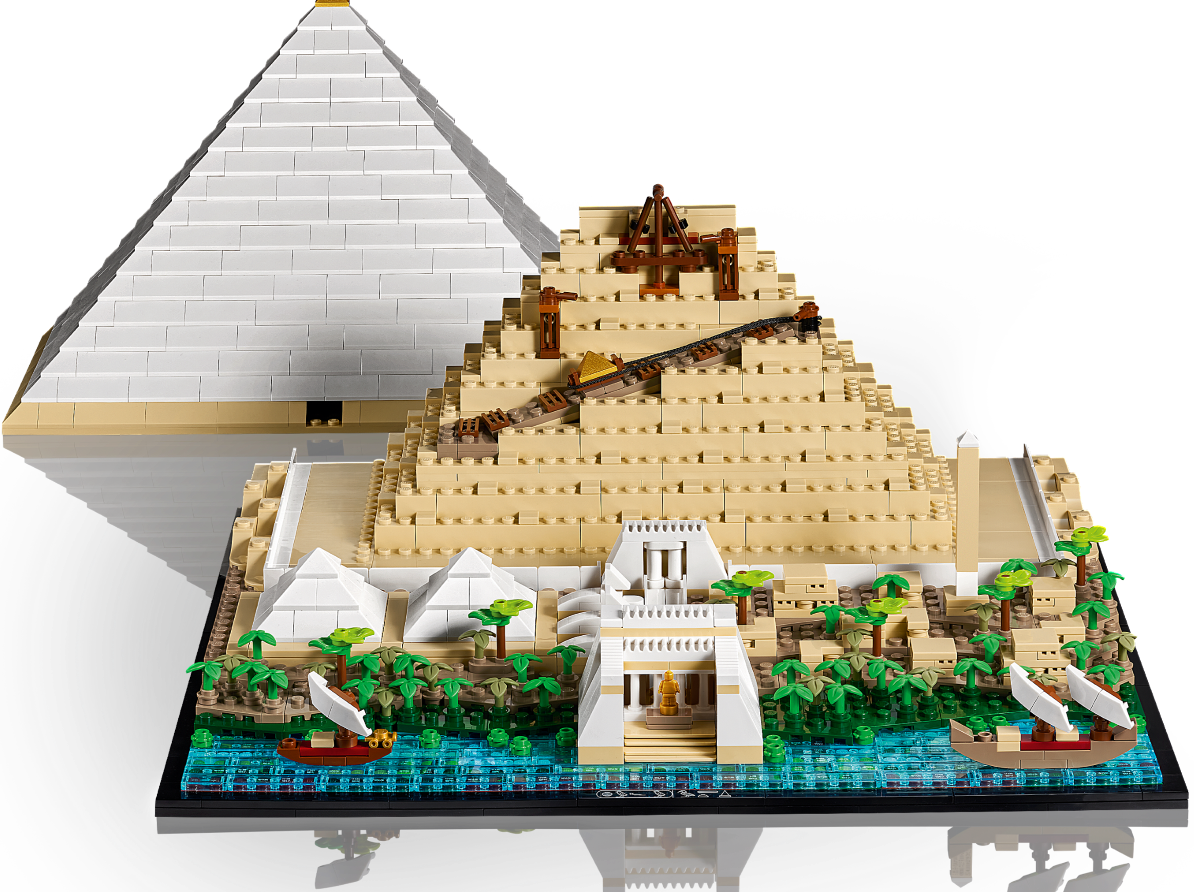 LEGO set 21058 – Grote Piramide van Gizeh uit de Lego Architecture collectie, te huur in West- en Oost-Vlaanderen bij Brickset for You