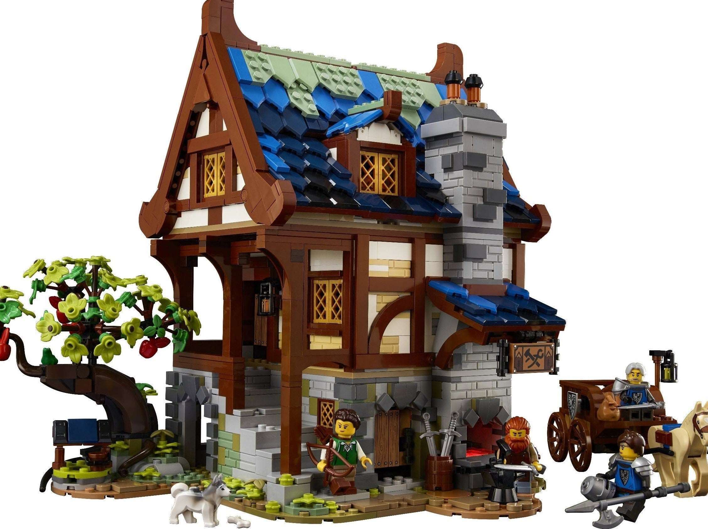 LEGO set 21325 – Middeleeuwse smid uit de Lego Ideas collectie, te huur in West- en Oost-Vlaanderen bij Brickset for You