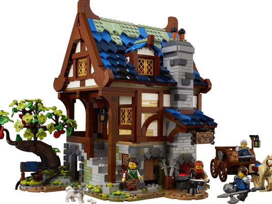 LEGO set 21325 – Middeleeuwse smid uit de Lego Ideas collectie, te huur in West- en Oost-Vlaanderen bij Brickset for You