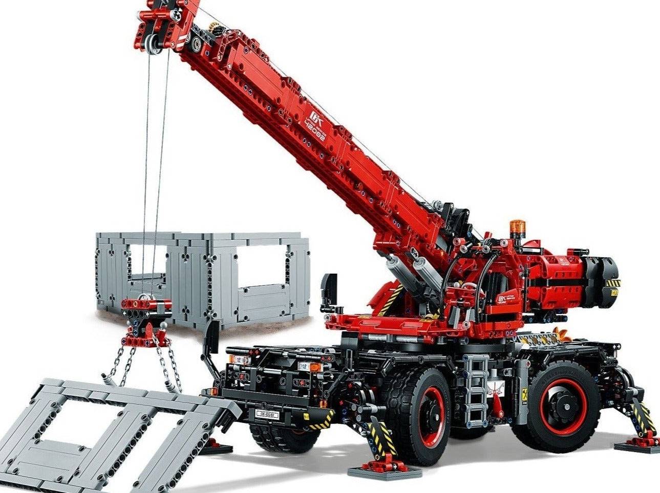 LEGO set 42082 – Kraan voor alle terreinen uit de Lego Technic collectie, te huur in West- en Oost-Vlaanderen bij Brickset for You