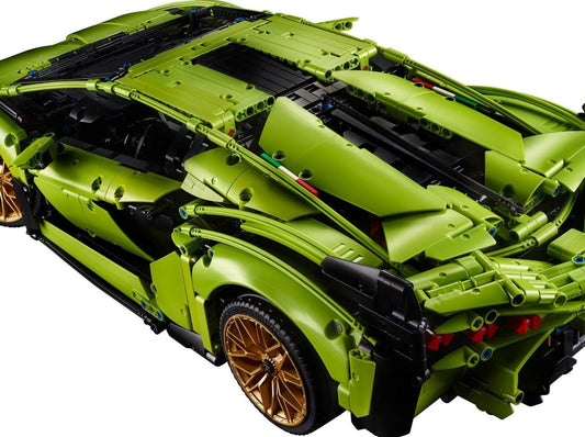 LEGO set 42115 – Lamborghini Sián FKP 37 uit de Lego Technic collectie, te huur in West- en Oost-Vlaanderen bij Brickset for You
