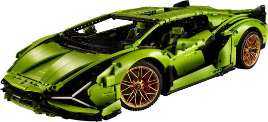 LEGO set 42115 – Lamborghini Sián FKP 37 uit de Lego Technic collectie, te huur in West- en Oost-Vlaanderen bij Brickset for You