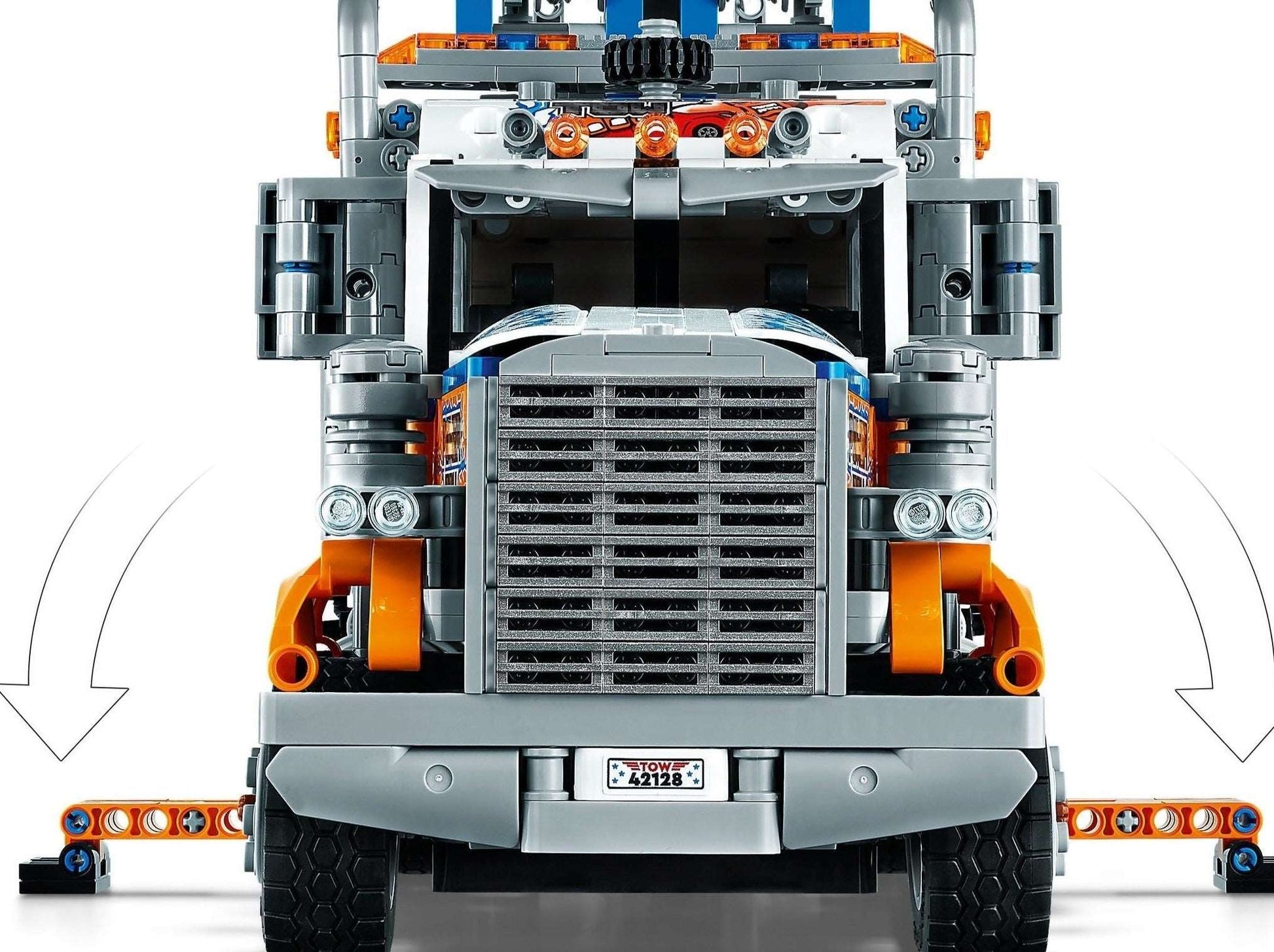 LEGO set 42128 – Robuuste sleepwagen uit de Lego Technic collectie, te huur in West- en Oost-Vlaanderen bij Brickset for You