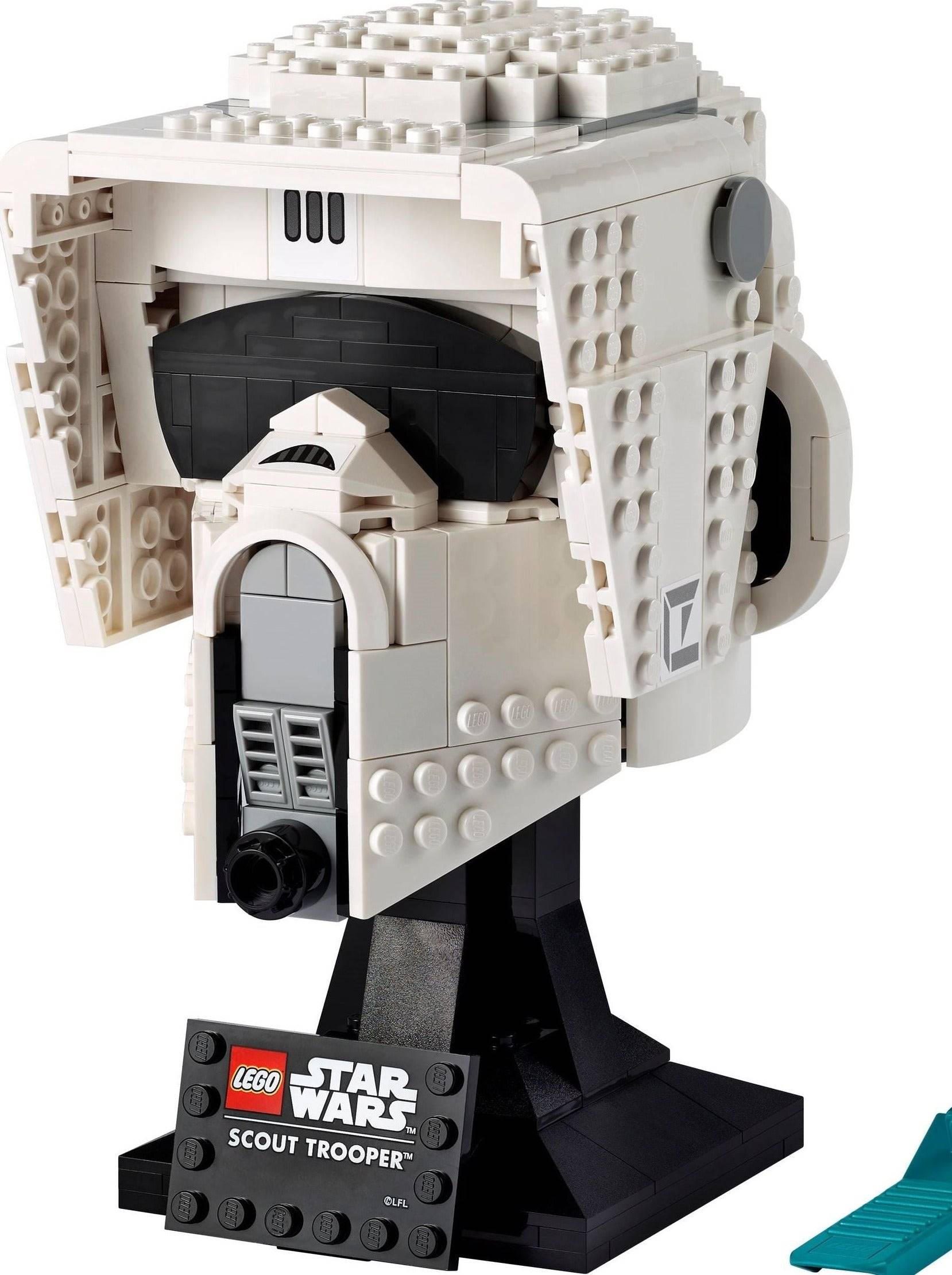 LEGO set 75276 , 75277, 75304, 75305 – 4 Helmen Star Wars uit de Lego Star wars collectie, te huur in West- en Oost-Vlaanderen bij Brickset for You