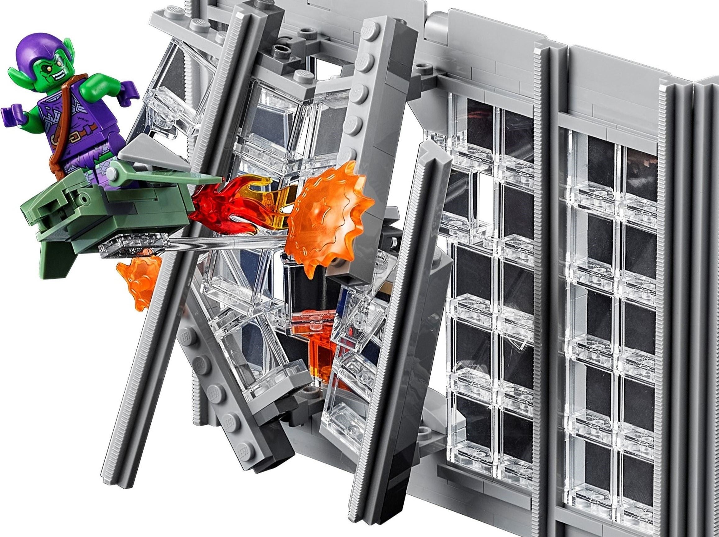 LEGO set 76178 – Daily Bugle uit de Lego Marvel collectie, te huur in West- en Oost-Vlaanderen bij Brickset for You