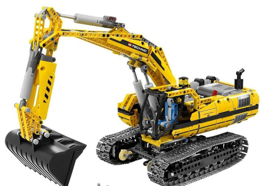 LEGO set 8043 – Graafmachine met motor uit de Lego Technic collectie, te huur in West- en Oost-Vlaanderen bij Brickset for You