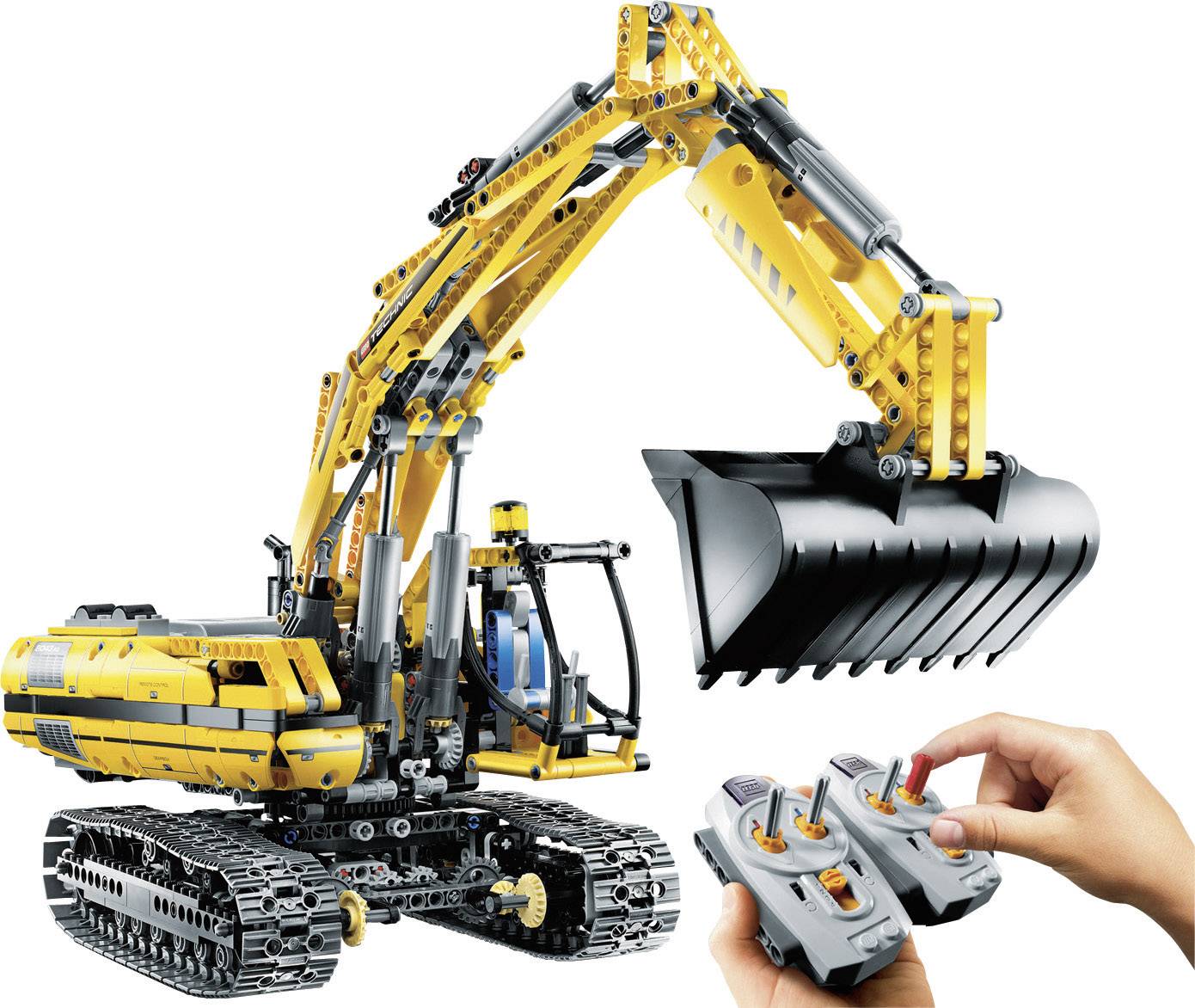 LEGO set 8043 – Graafmachine met motor uit de Lego Technic collectie, te huur in West- en Oost-Vlaanderen bij Brickset for You
